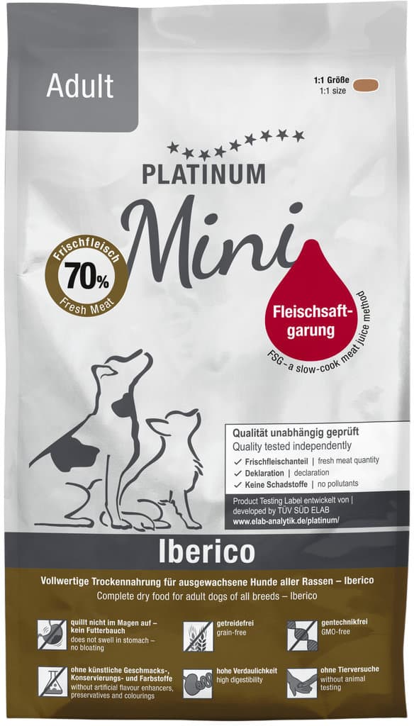PLATINUM Hundetrockenfutter Iberico Mini