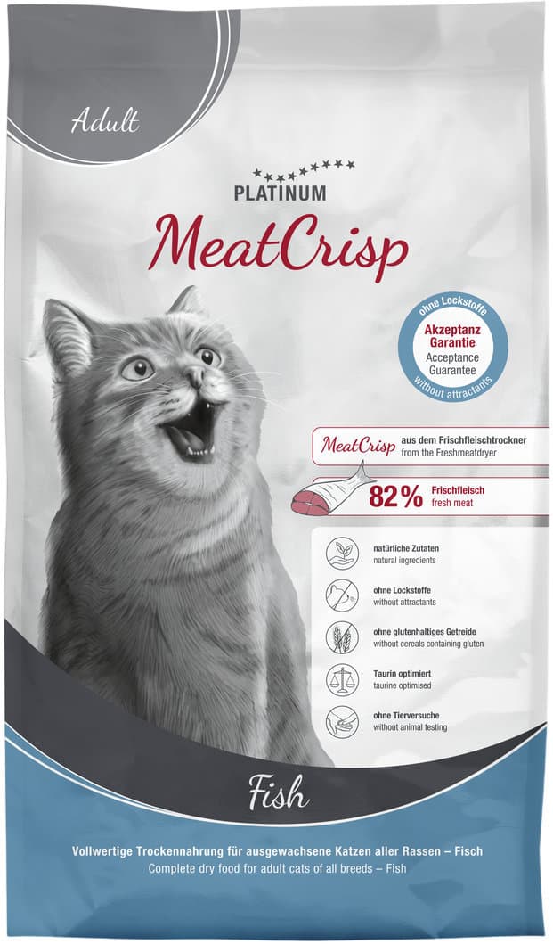 PLATINUM Katzentrockenfutter MeatCrisp Fish
