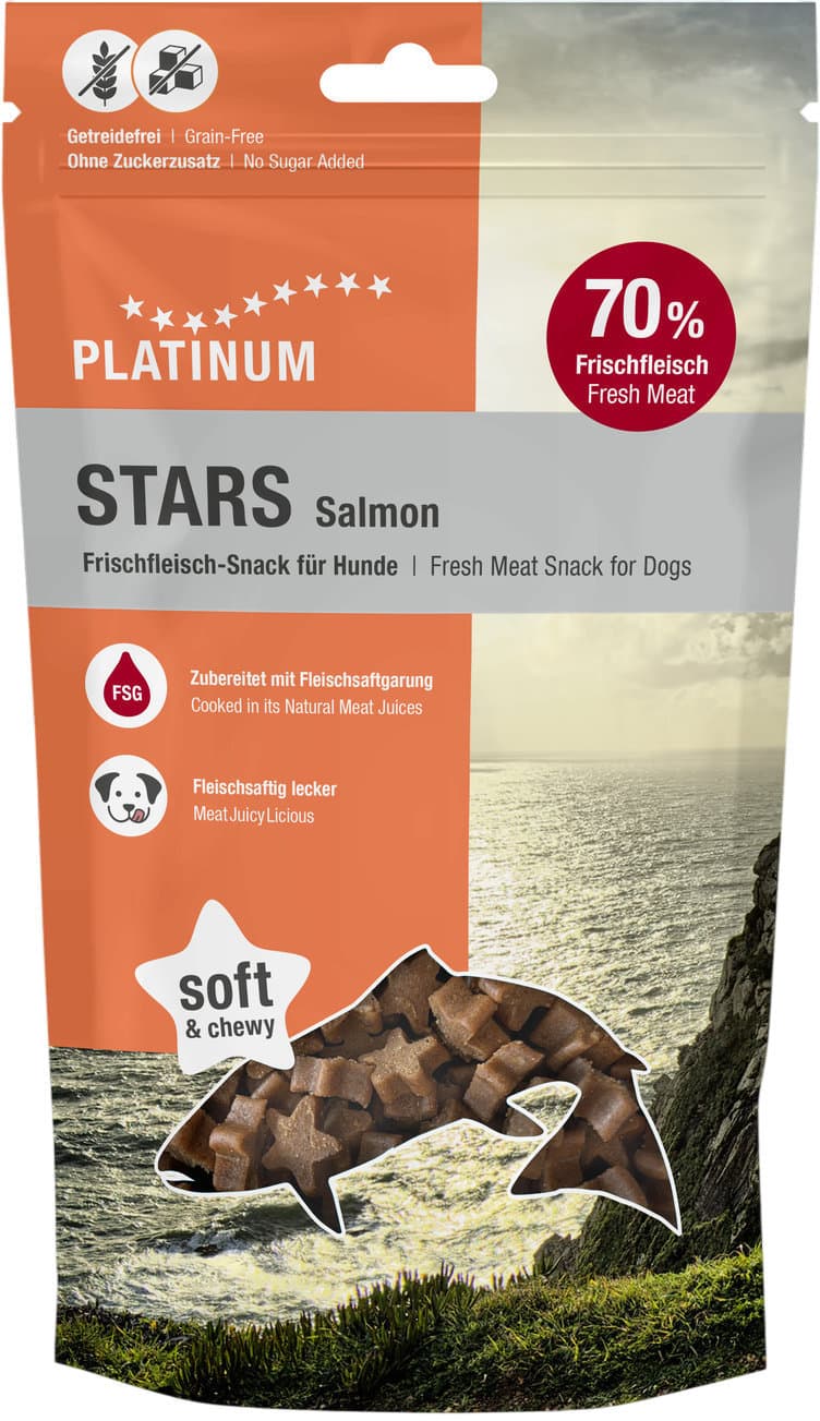 PLATINUM Hundesnack Stars Salmon