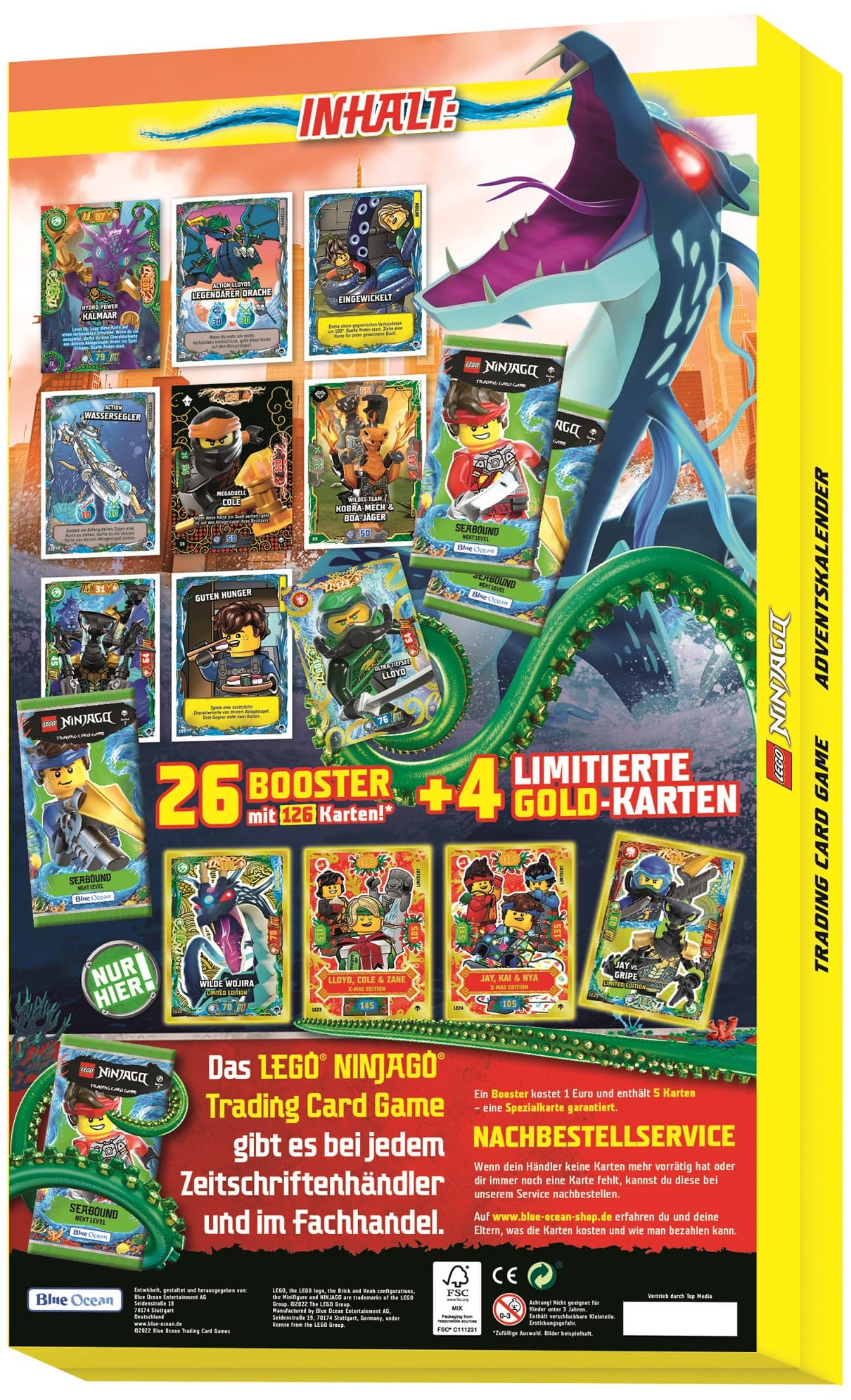 Blue Ocean - Lego Ninjago Trading Cards Adventskalender 2022