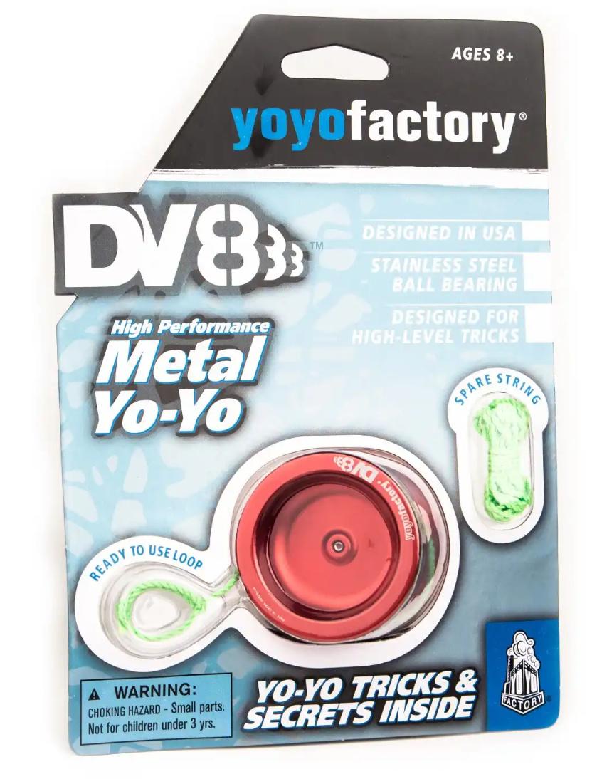 Produktbild YoYoFactory DV888 - YoYo für Beginner Fortgeschrittene und Profis Ø 50 mm B 40.5 mm 67 g rot mit patentiertem Spielsystem 2 von 4