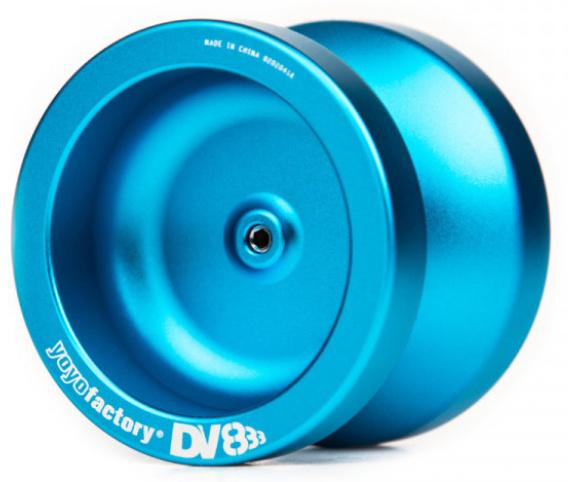 YoYoFactory DV888 - YoYo für Beginner Fortgeschrittene und Profis Ø 50 mm B 40.5 mm 67 g blau mit patentiertem Spielsystem