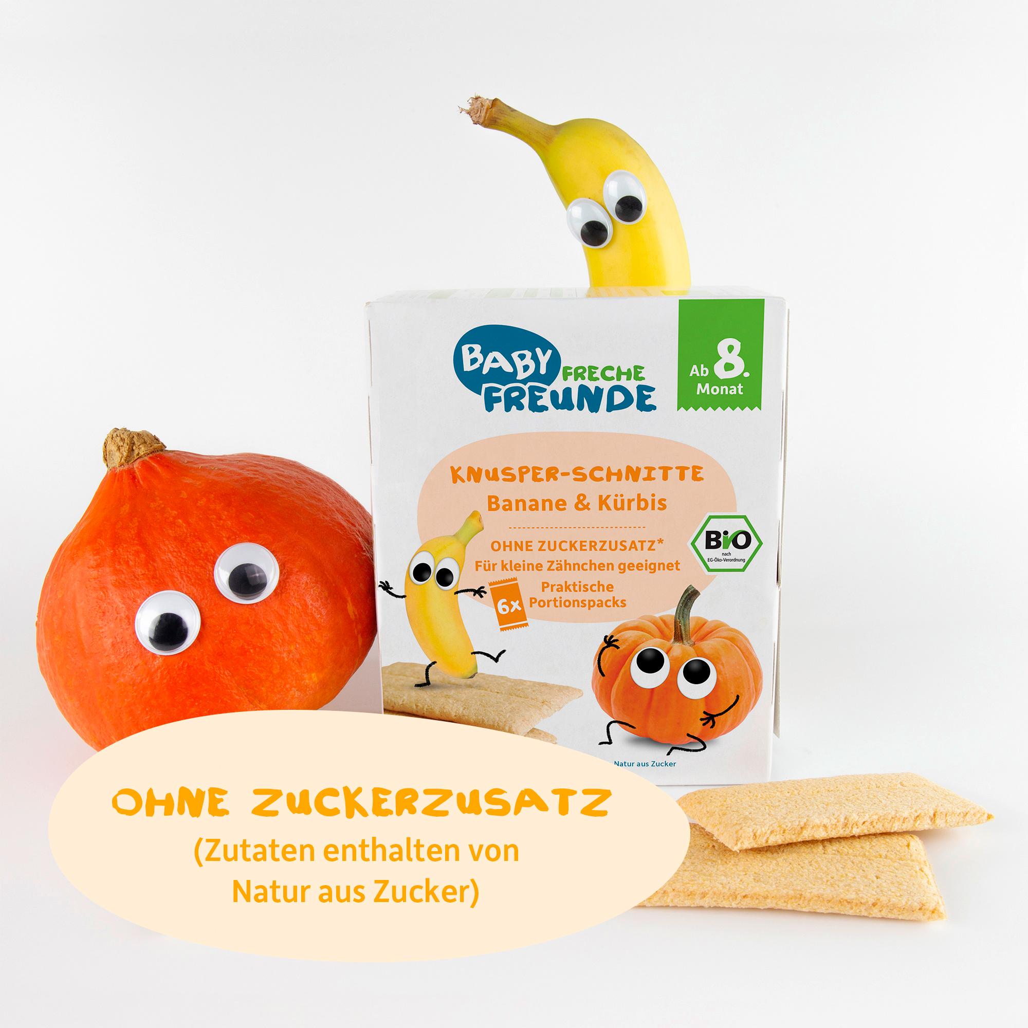 Produktbild Freche Freunde Bio Knusper-Schnitte Banane&Kürbis 4 von 9
