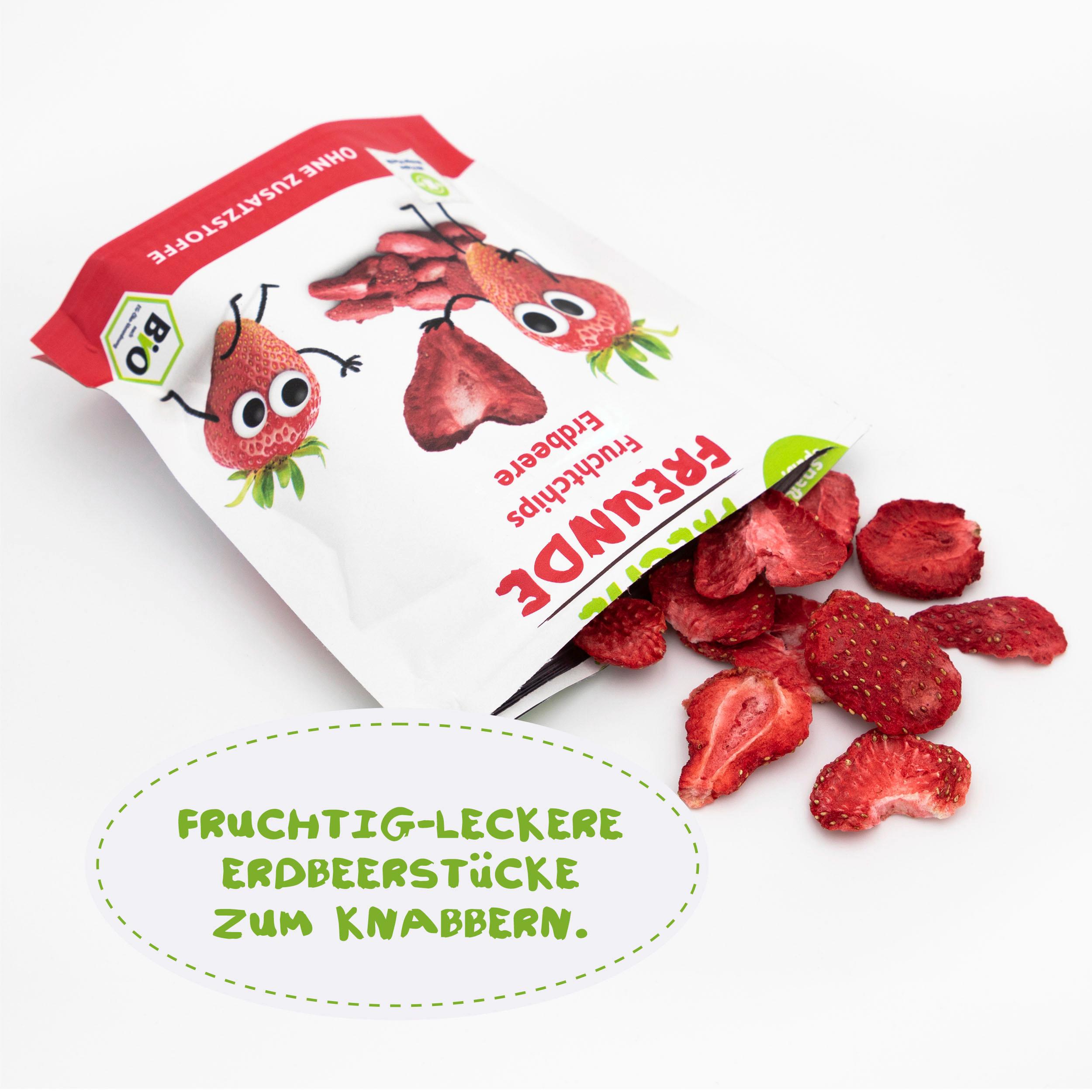 Produktbild Freche Freunde Bio Fruchtchips 100% Erdbeere 4 von 9
