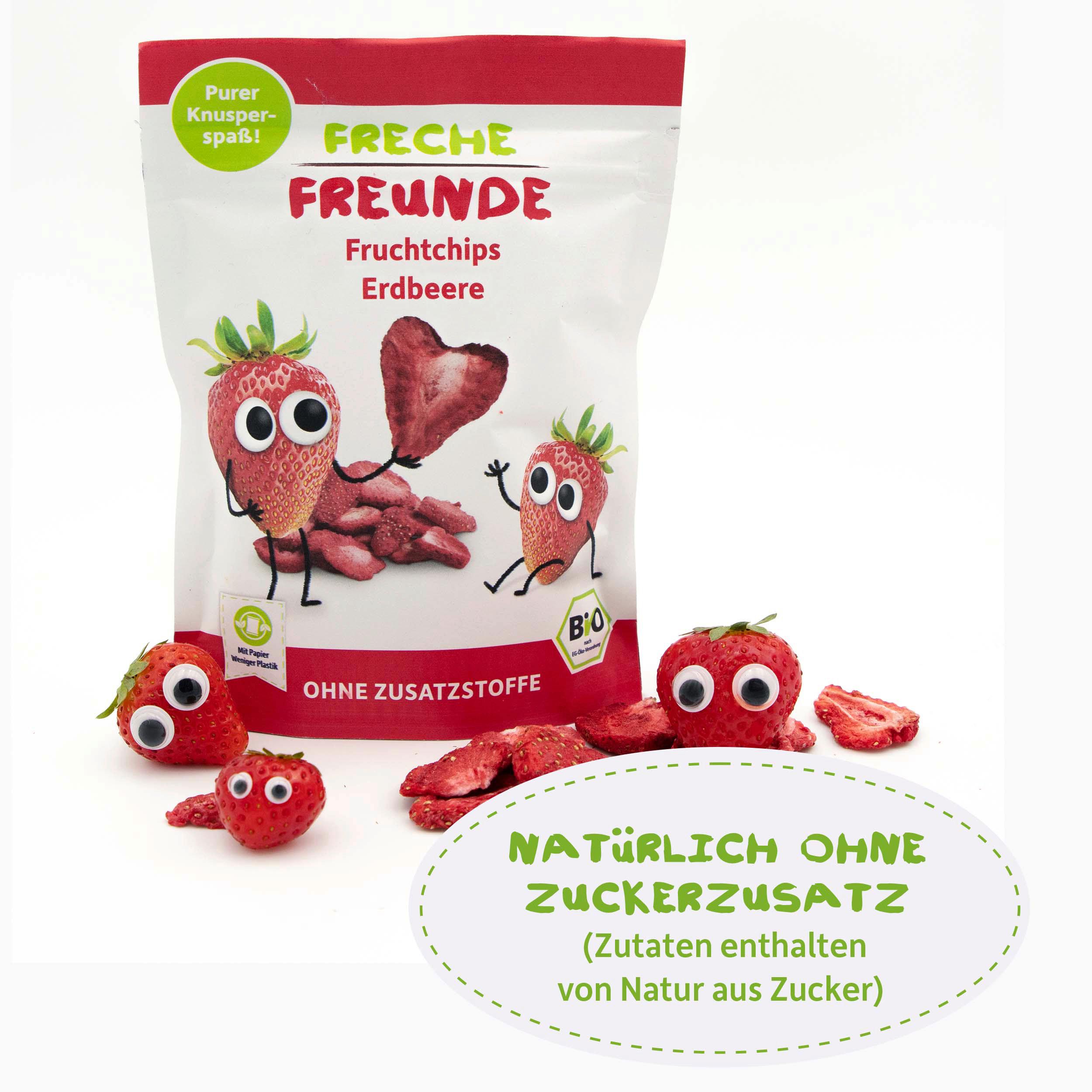 Produktbild Freche Freunde Bio Fruchtchips 100% Erdbeere 5 von 9