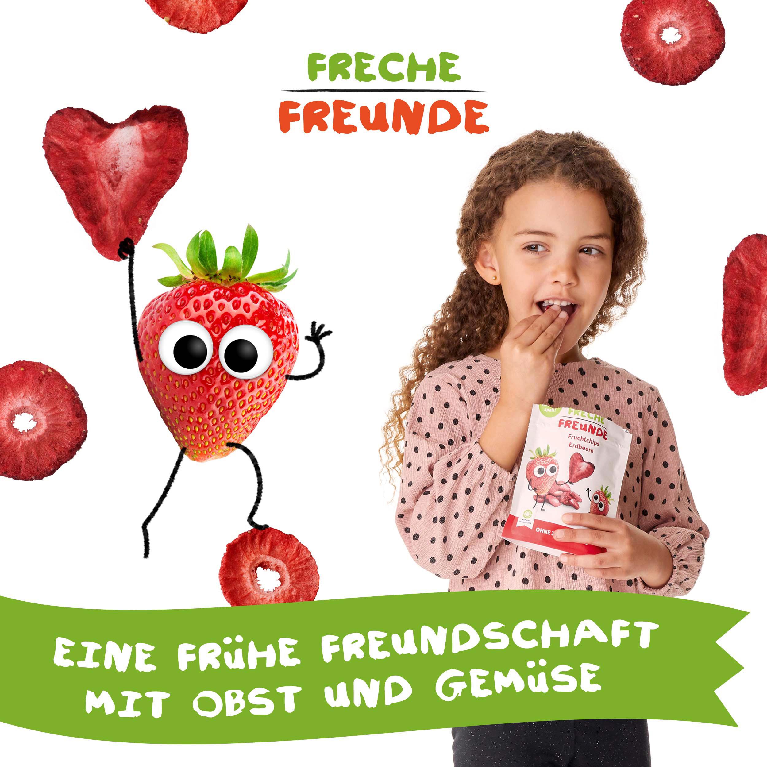 Produktbild Freche Freunde Bio Fruchtchips 100% Erdbeere 7 von 9