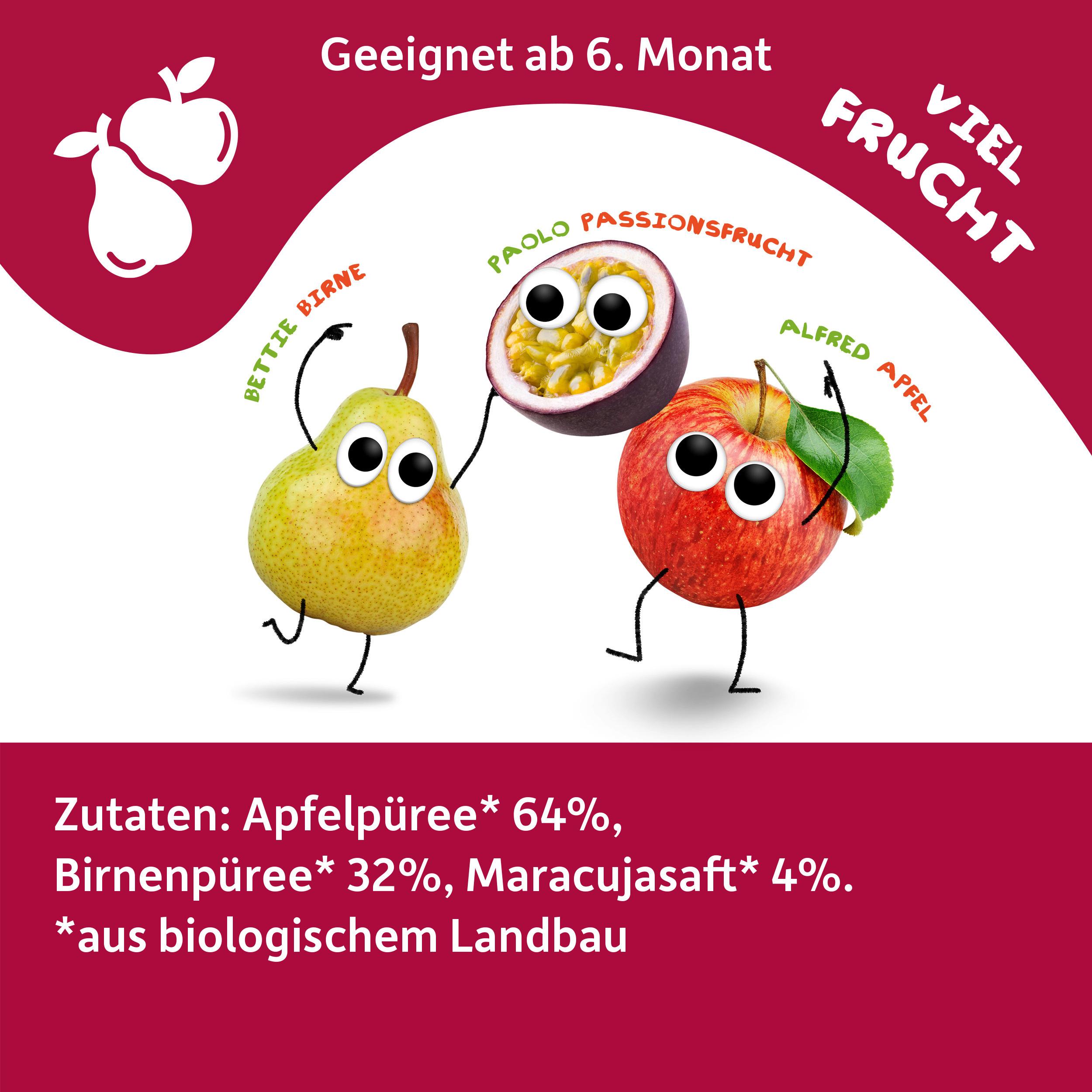 Produktbild Freche Freunde Quetschie Apfel, Birne&Passionsfrucht 10 von 19