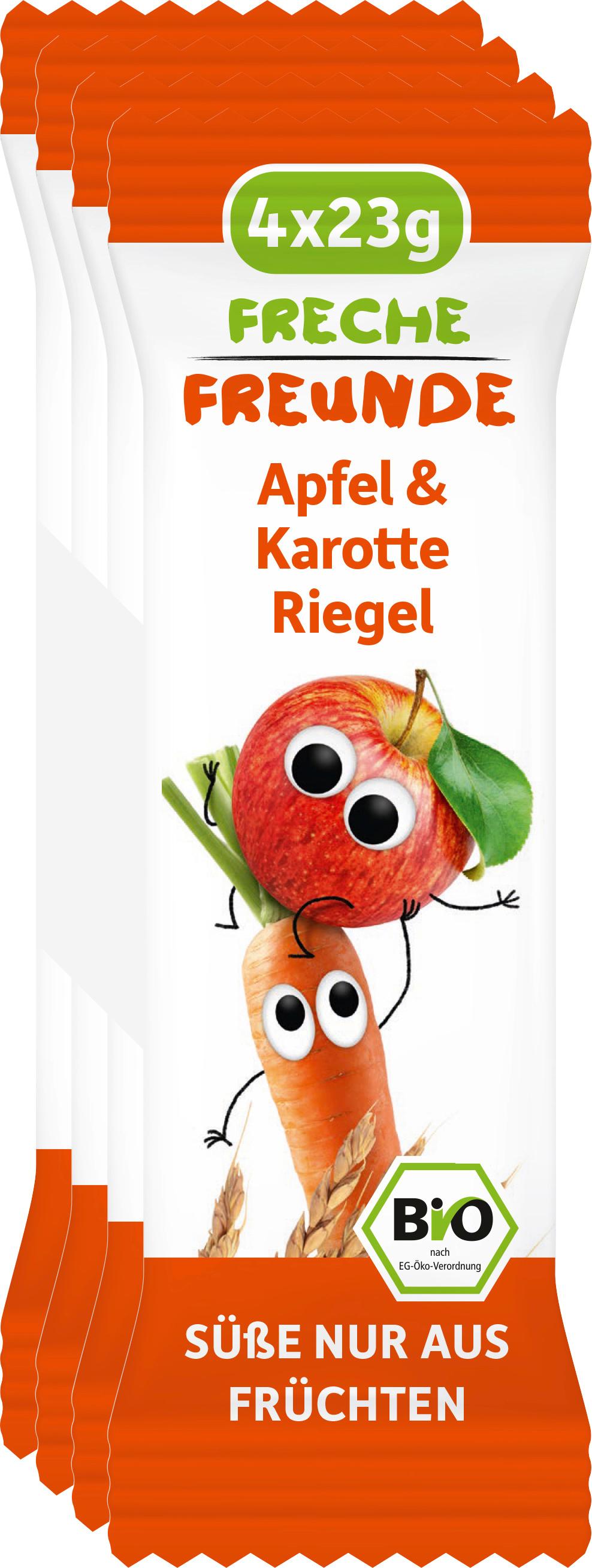 Produktbild Freche Freunde Bio Getreideriegel Apfel&Karotte 4er-Pack 10 von 11