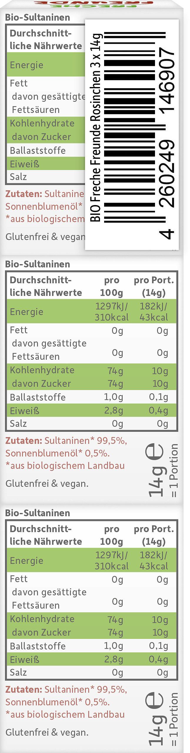 Produktbild Freche Freunde Bio Freche Rosinchen 2 von 9