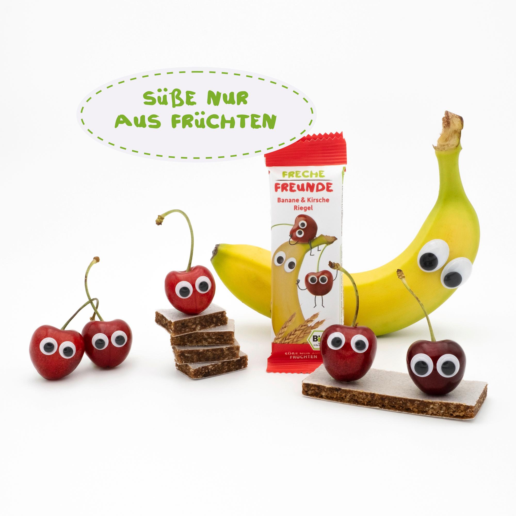 Produktbild Freche Freunde Bio Riegel Banane&Kirsche 4x23g 5 von 11