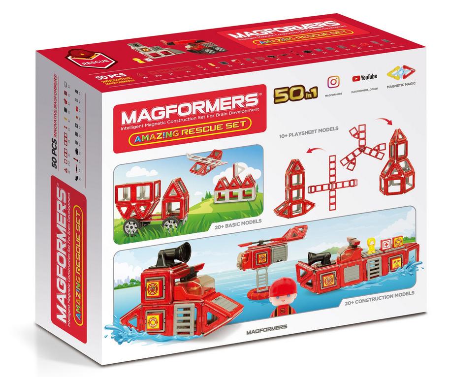 Produktbild Magformers 278-56 - Amacing Rescue Set 50 Teile 2 von 8