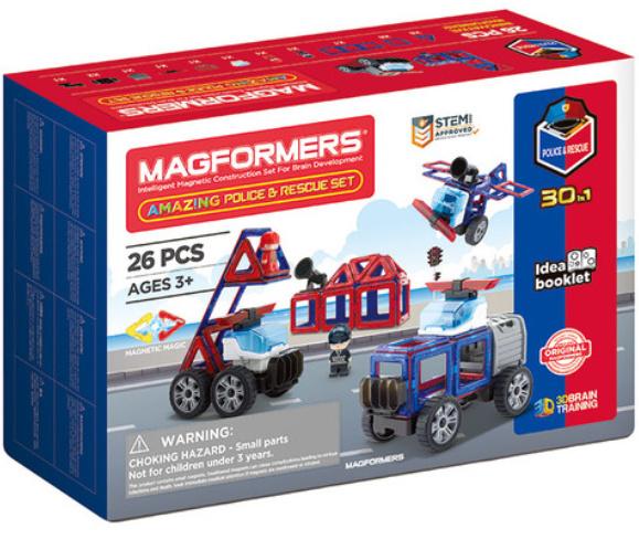 Magformers 278-58 - Amazing Police&Rescue Set, Baukasten