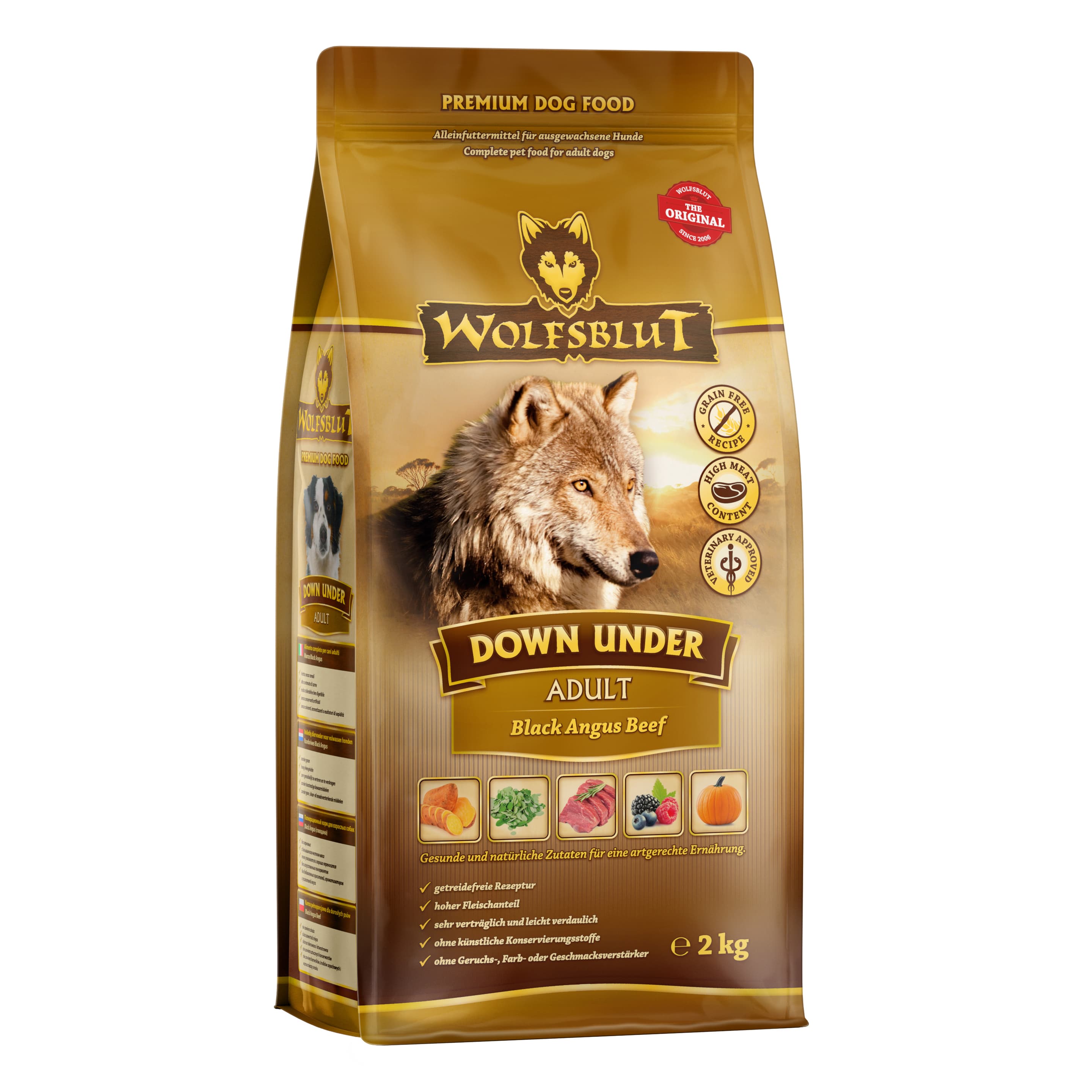 Wolfsblut Hundetrockenfutter Down Under Adult Black Angus Beef