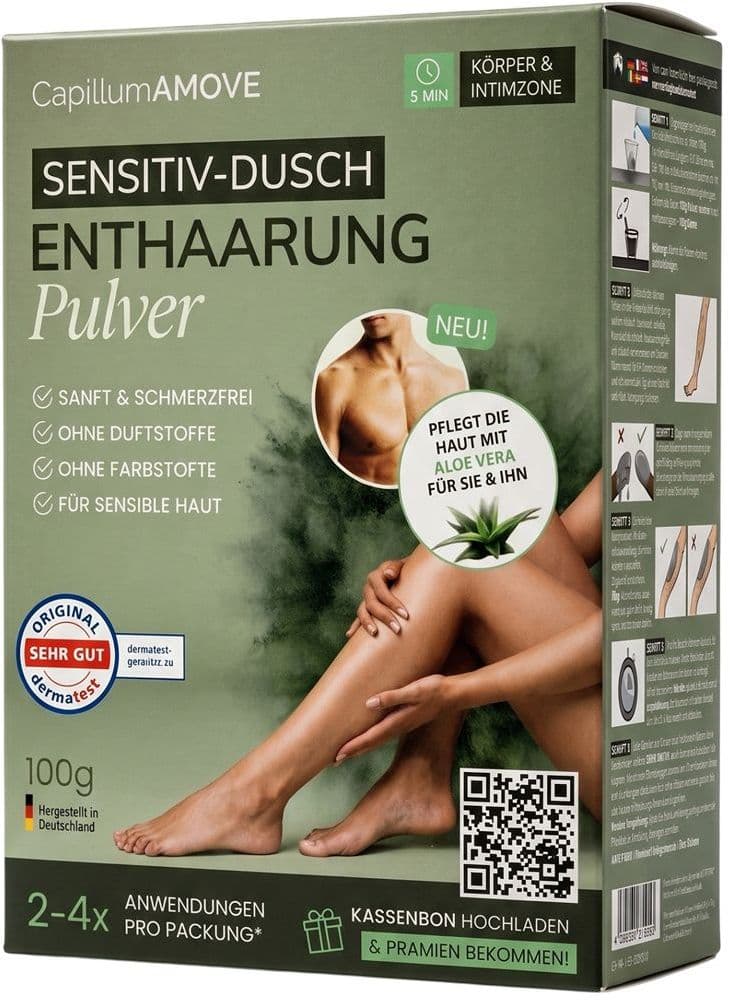 ARTE FIORI® Capillum Amove Sensitiv-Dusch-Enthaarungspulver