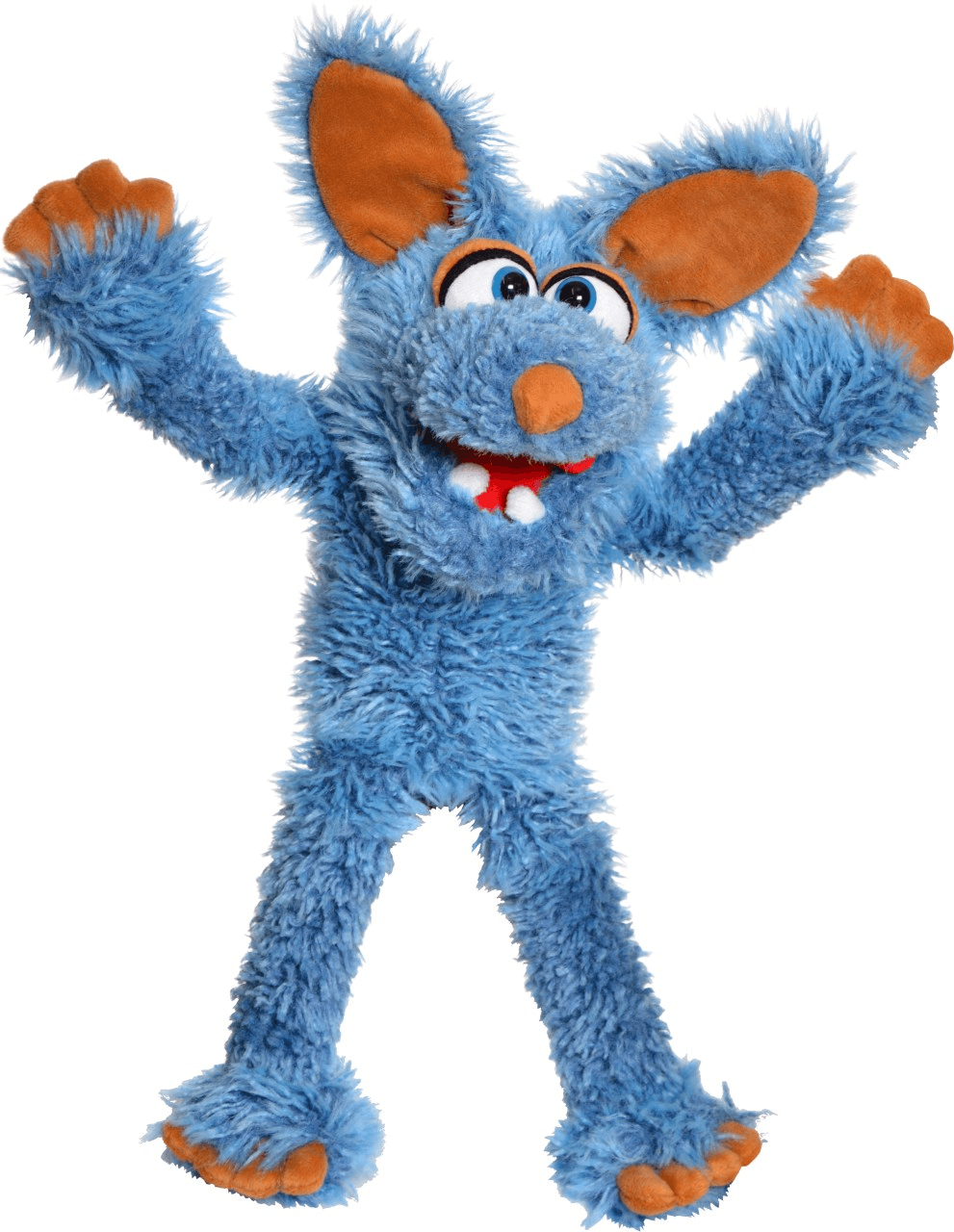 Living Puppets Klein Schlawenski der blaue Kojote Handpuppe 44 cm