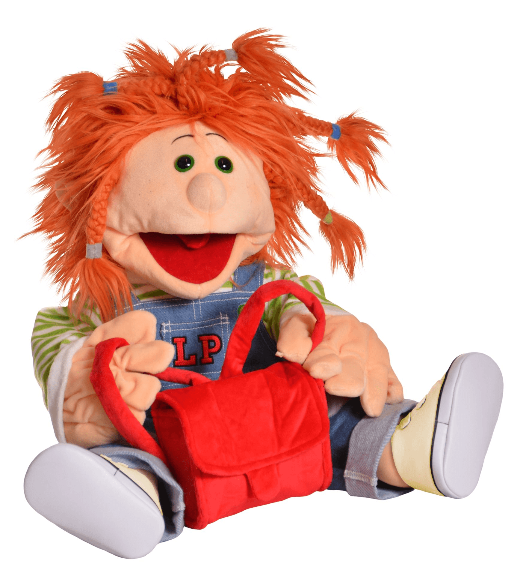 Living Puppets Charlotta Handpuppe 65 cm mit Schultasche