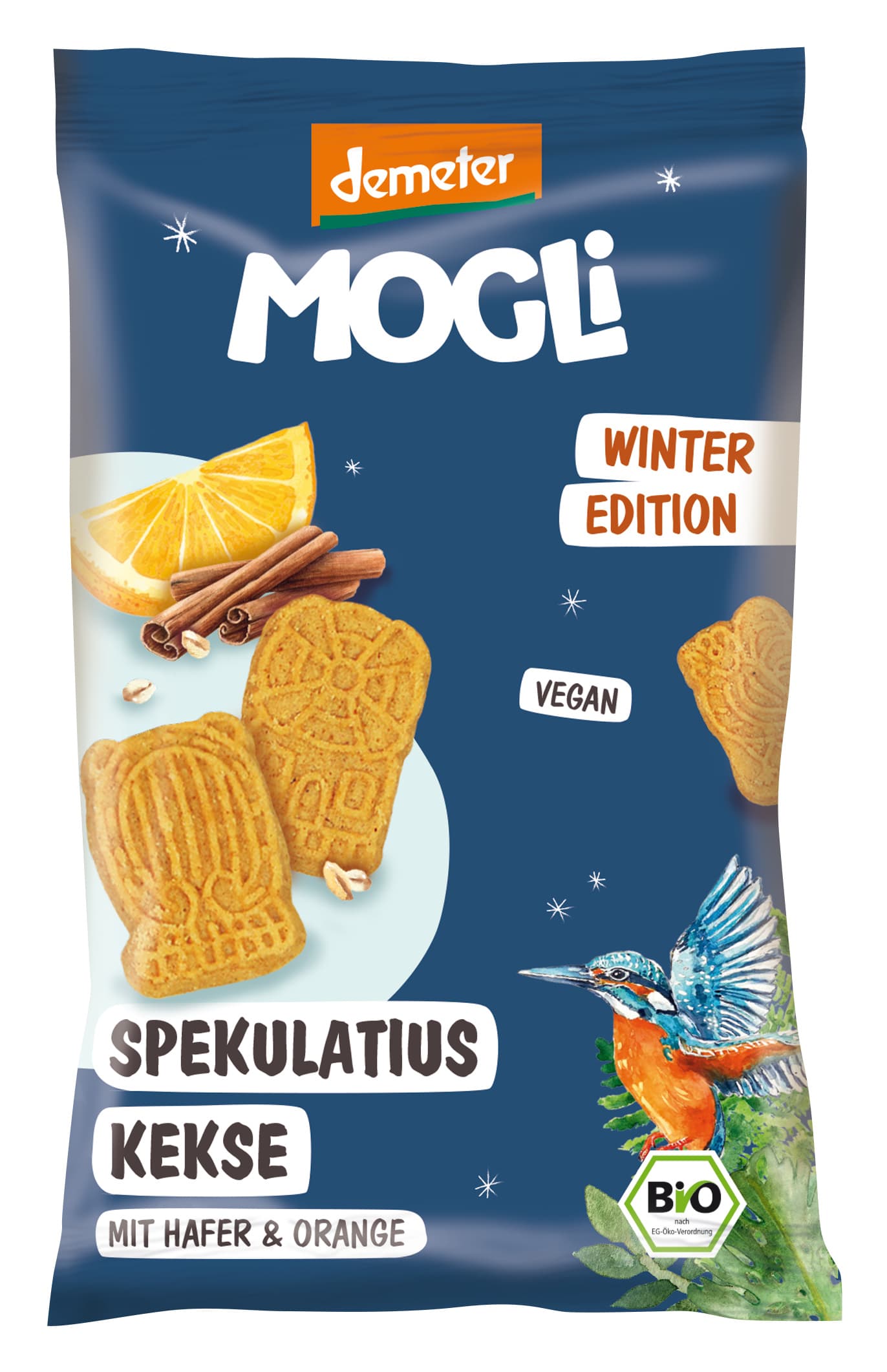 MOGLi Bio Spekulatius Kekse mit Hafer und Orange