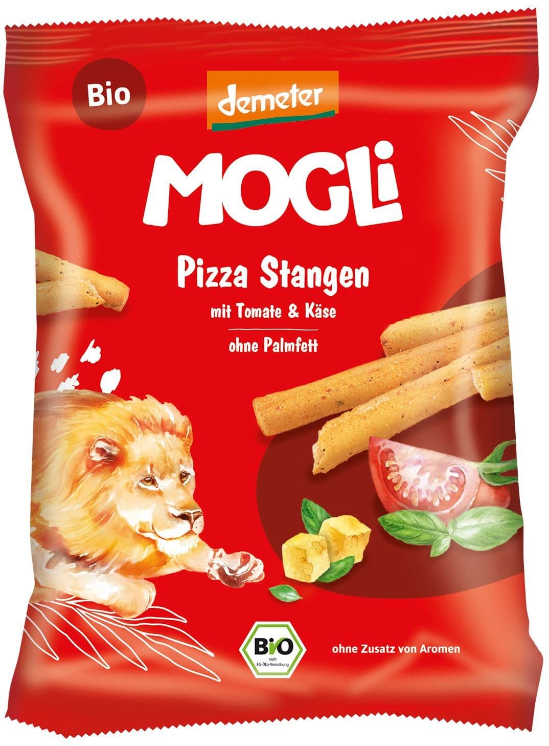 MOGLI Bio Demeter Pizza Stangen mit Tomaten & Käse