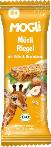 MOGLi Bio Müsliriegel mit Hafer&Haselnüssen
