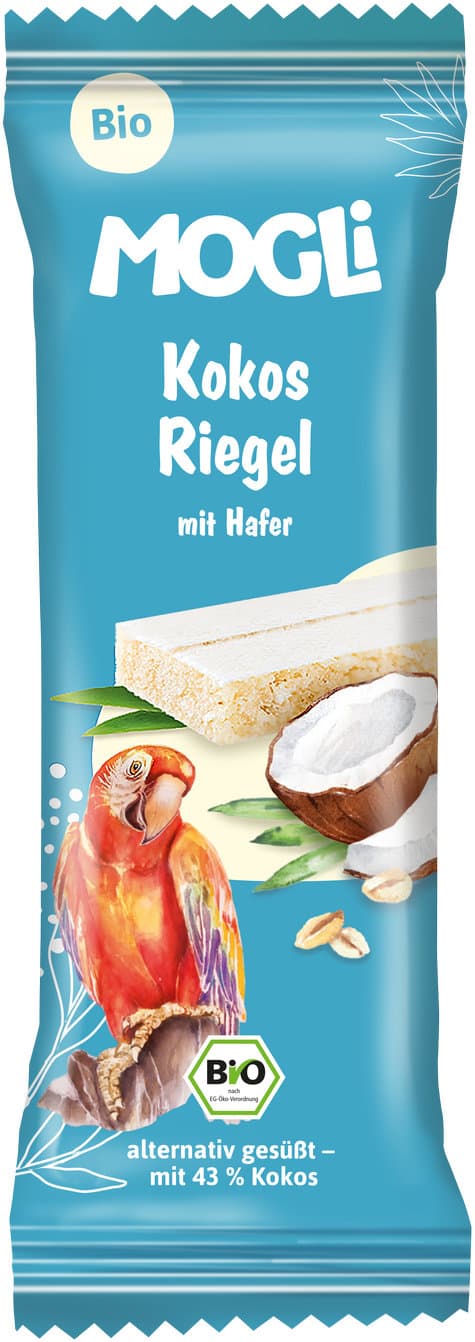 MOGLI Bio Kokos Riegel mit Hafer