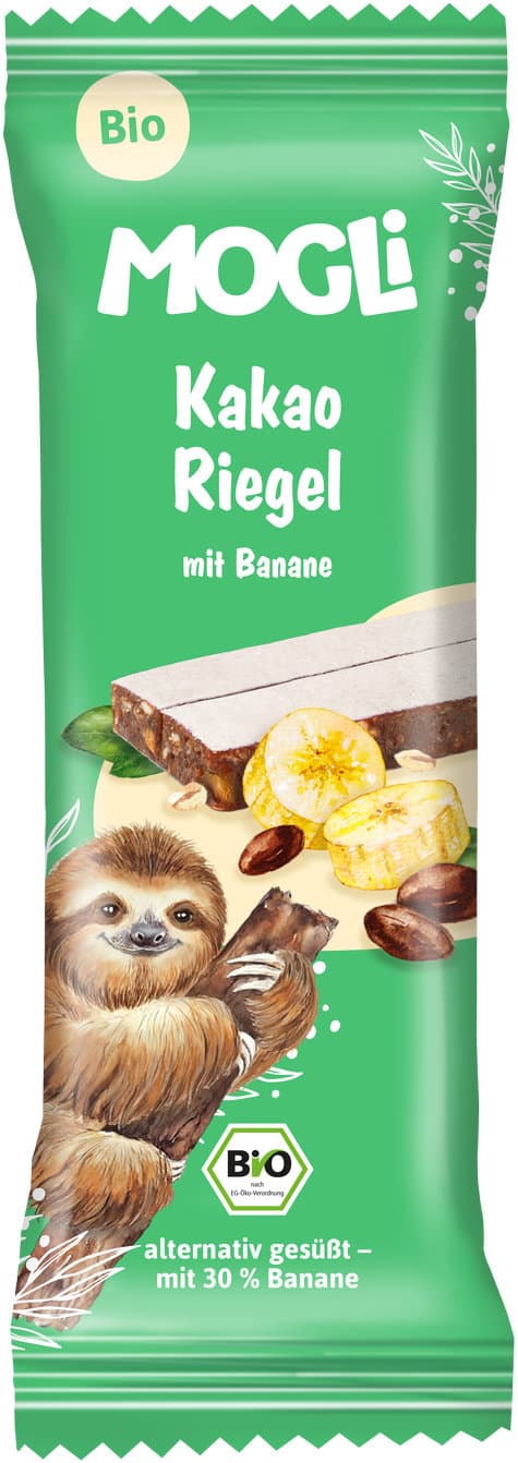 MOGLI Bio Kakao Riegel mit Banane