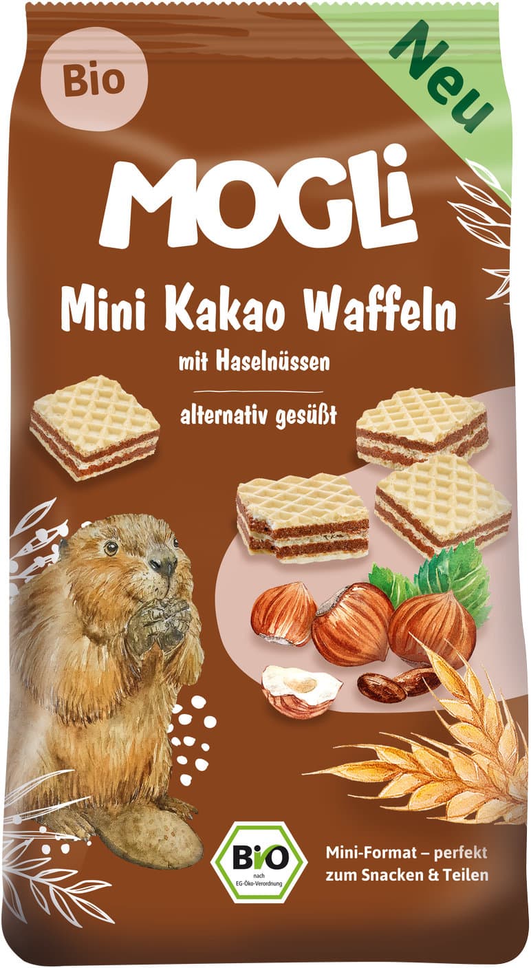 MOGLI Bio Mini Kakao Waffeln