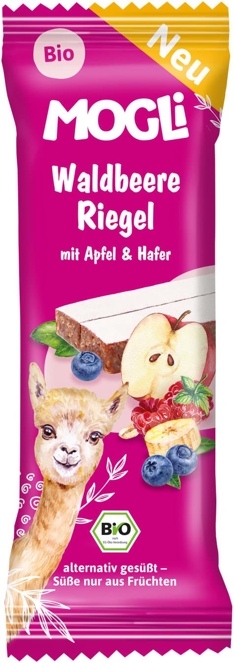 MOGLI Bio Waldbeere Riegel mit Apfel & Hafer