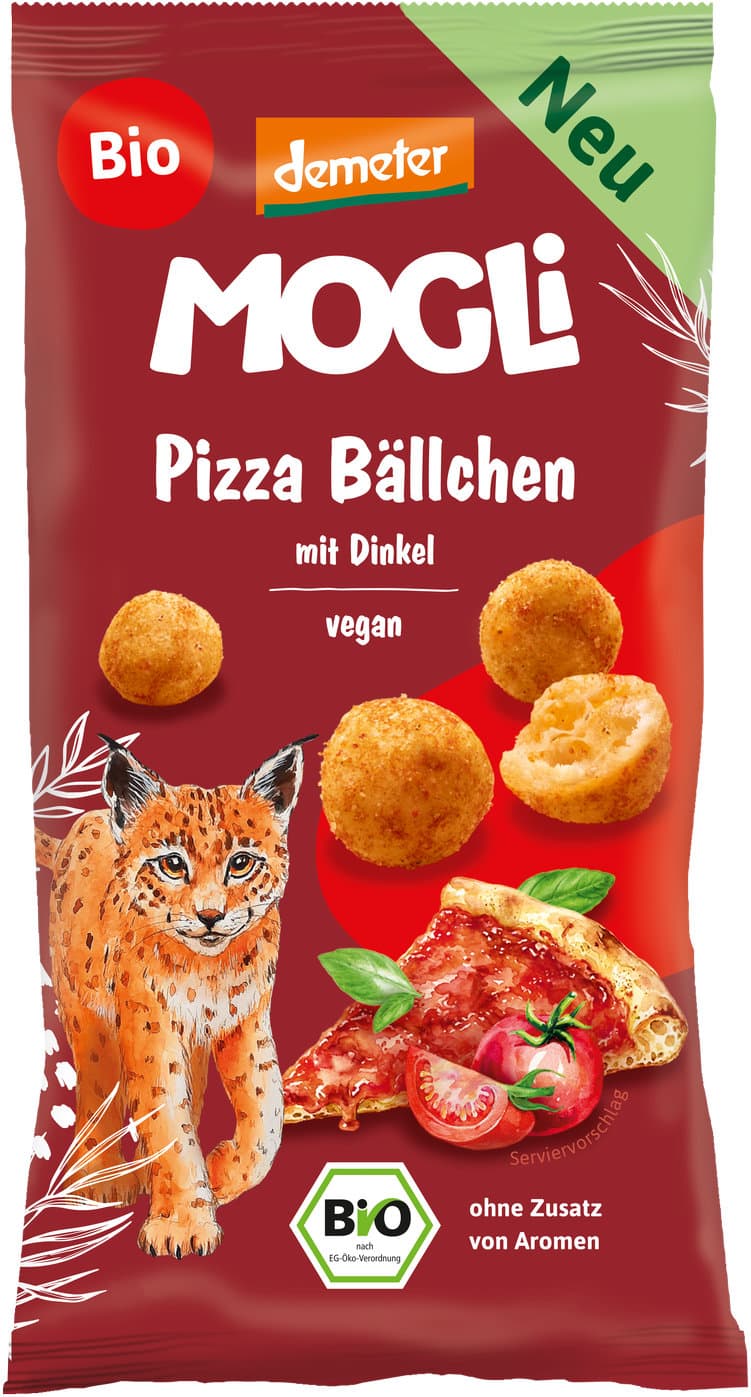MOGLI Bio Demeter Pizza Bällchen mit Dinkel