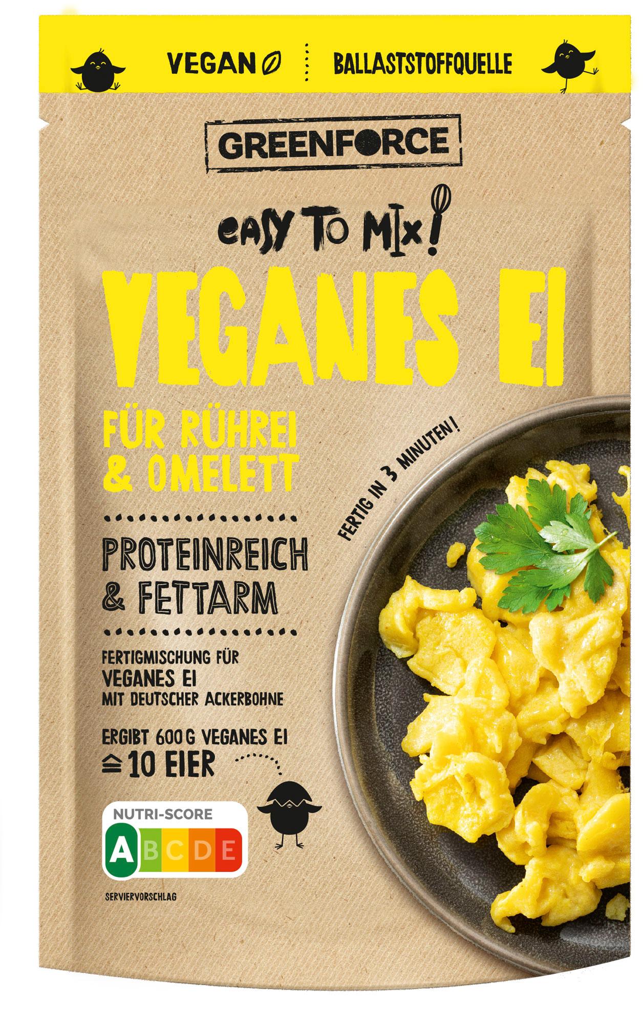 GREENFORCE Veganes Ei für Rührei&Omelett Easy to Mix
