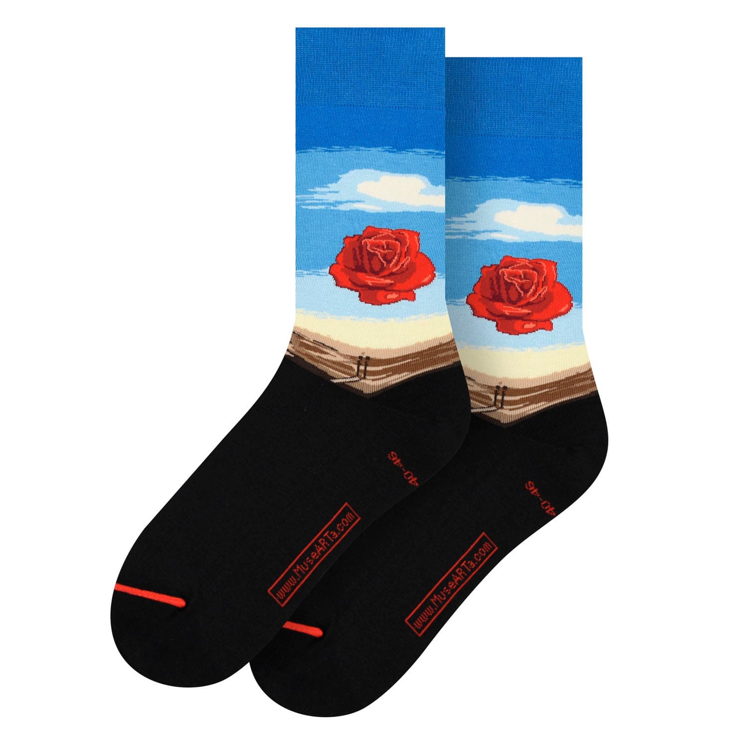 MuseARTa Unisex Socken Salvador Dalí - Meditative Rose