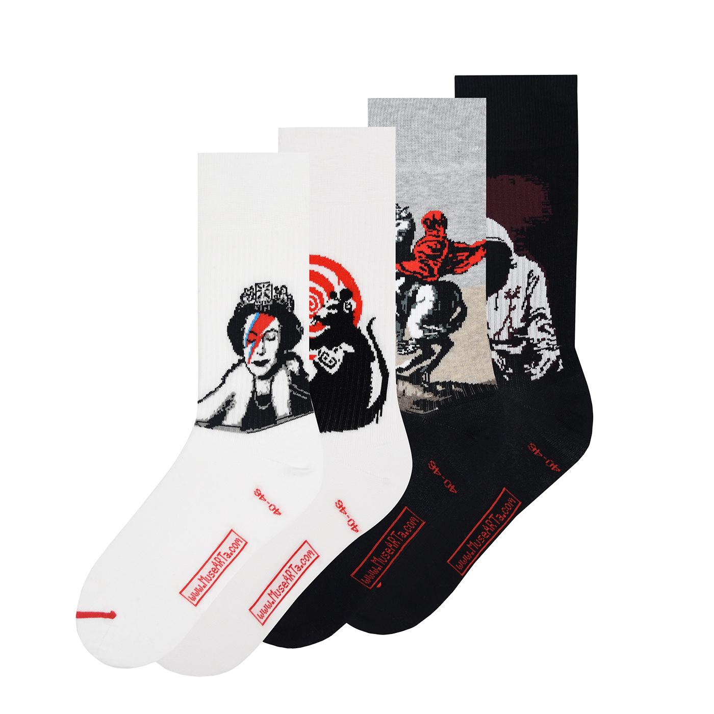 Produktbild MuseARTa Unisex Socken The world's most famous Graffiti - Lizzie Stardust Geschenkpackung 4 von 5