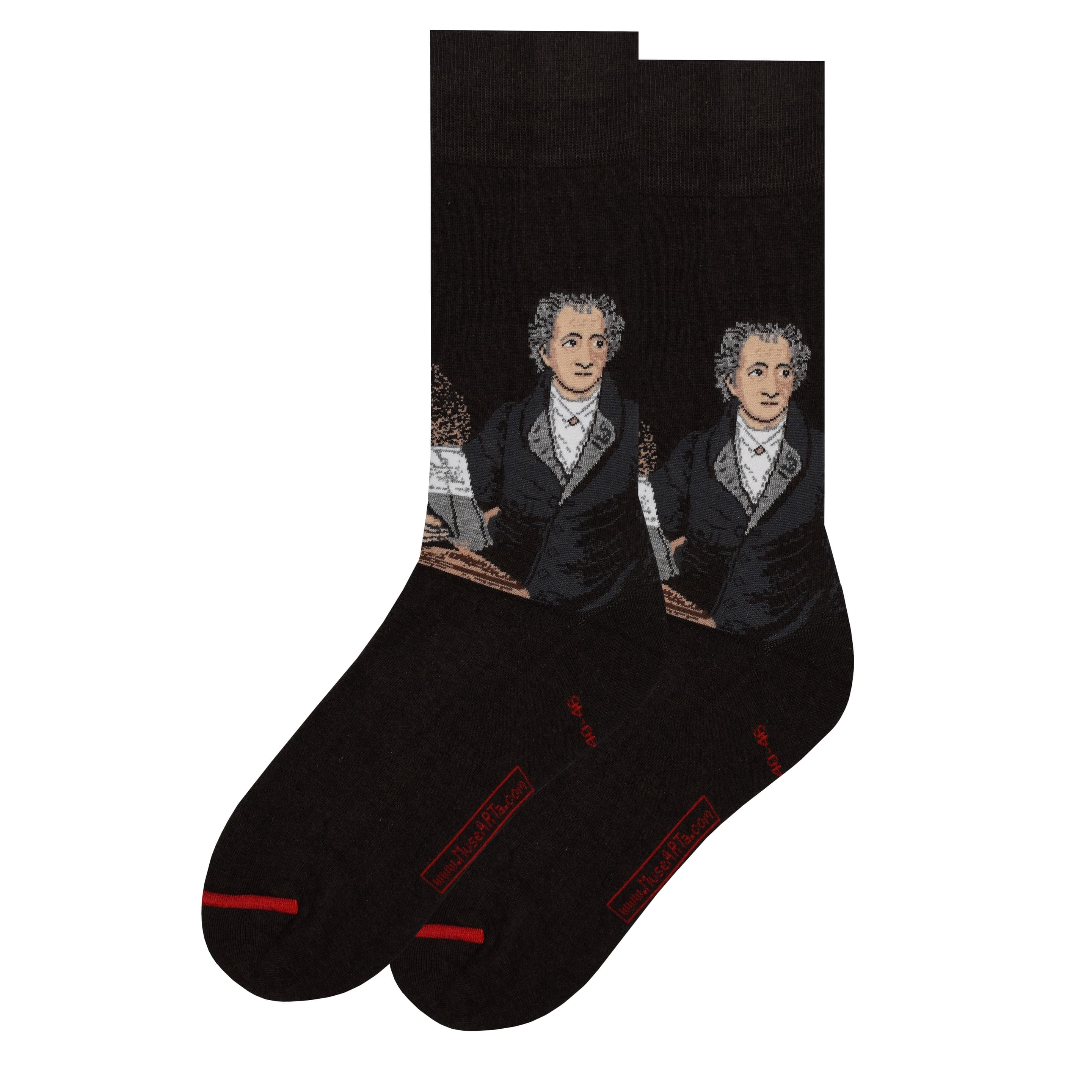 MuseARTa Unisex Socken Joseph Karl Stieler  - Johann Wolfgang von Goethe