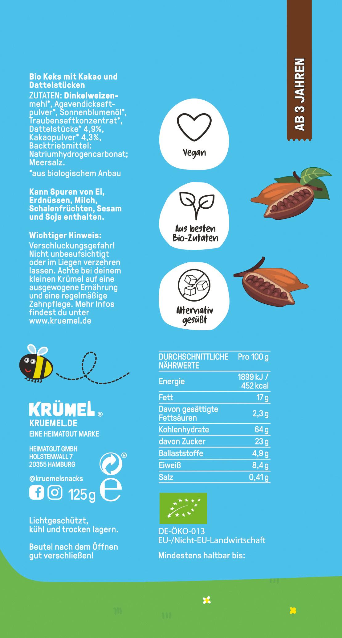 Produktbild Krümel Bio Kakao Keks Peppa X Krümel 2 von 2
