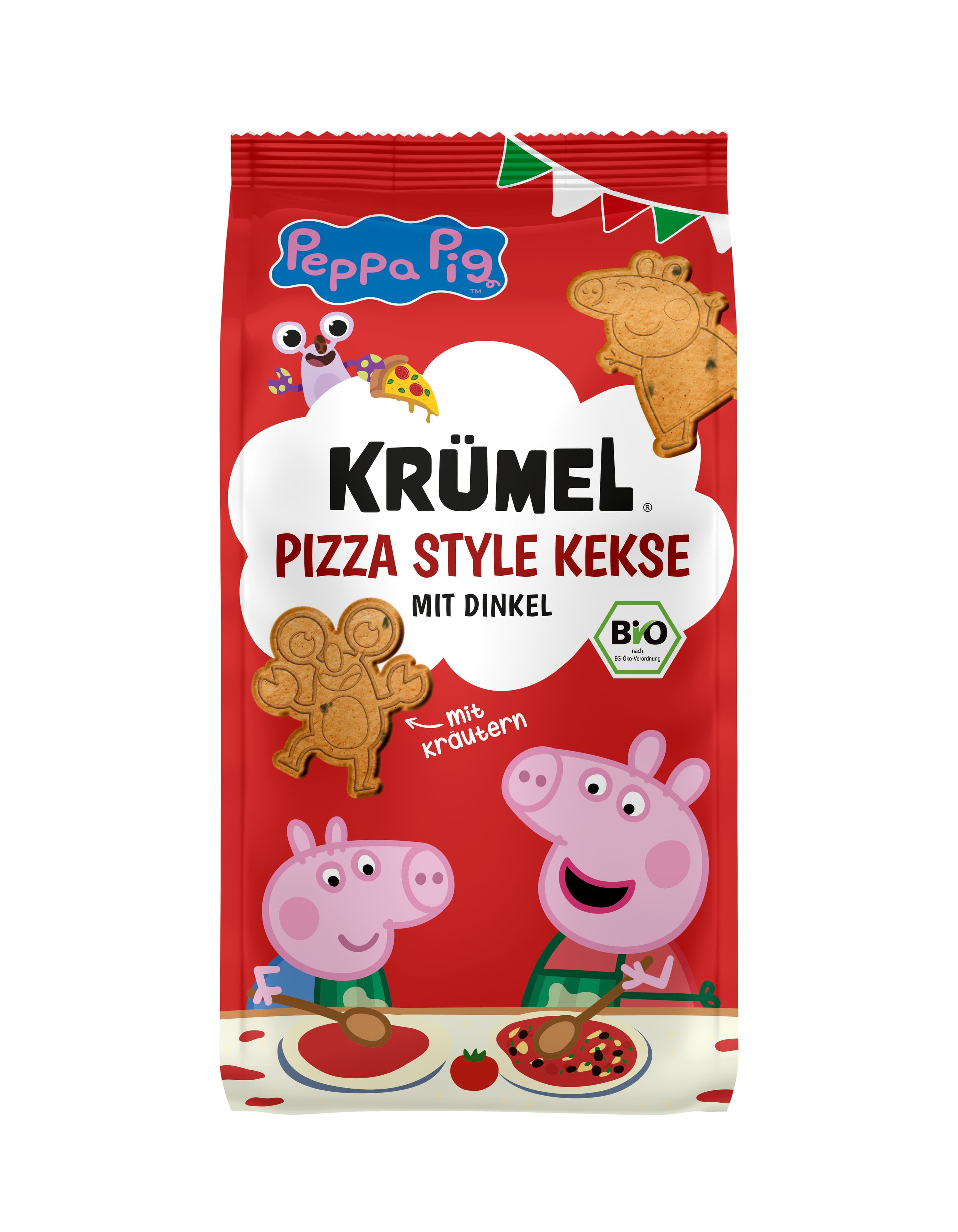 Krümel Bio Pizza Style Kekse Peppa X Krümel