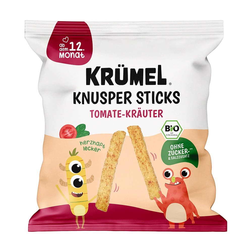 Krümel Bio Knuspersticks Tomate Kräuter