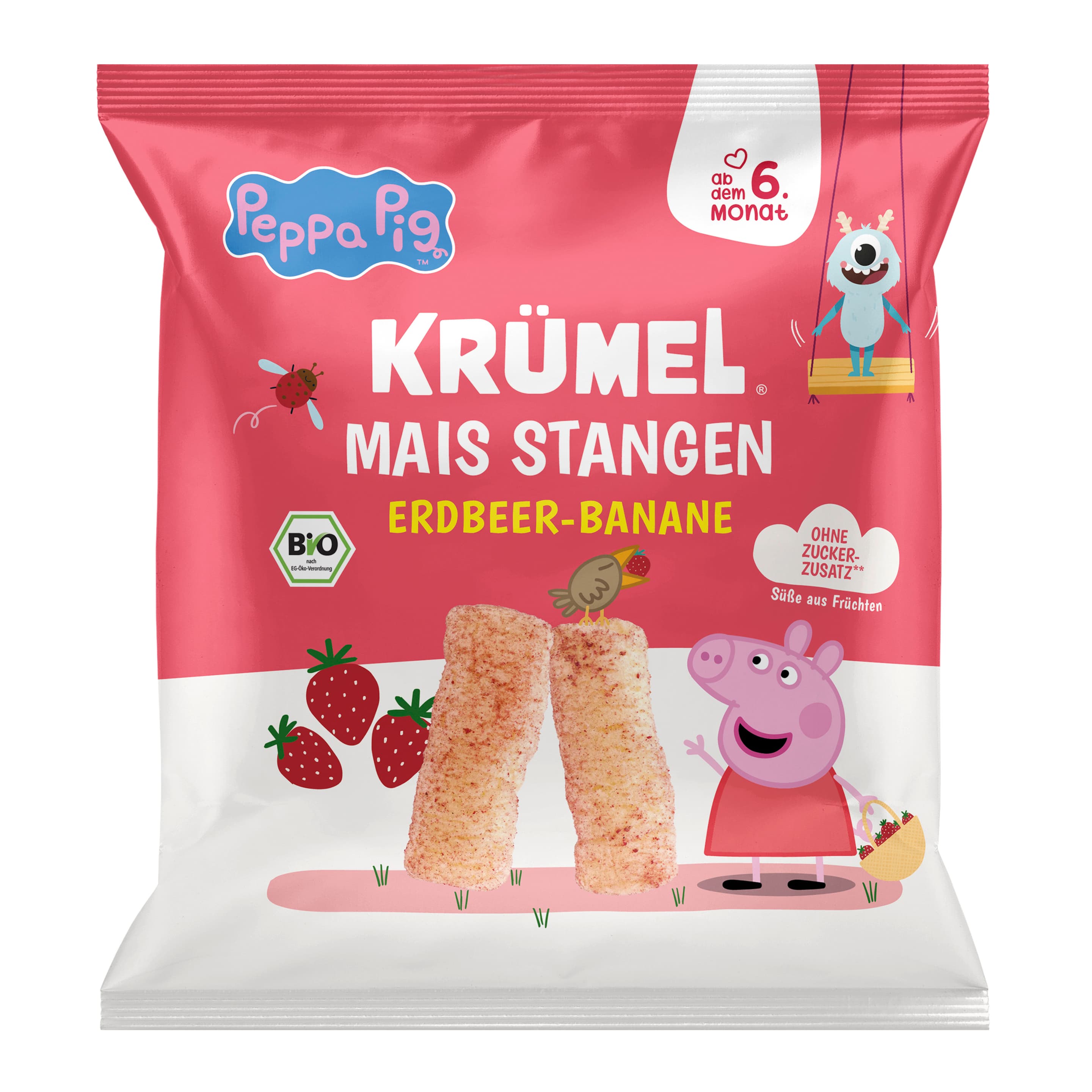 Krümel Bio Maisstangen Erdbeer Banane Peppa X Krümel