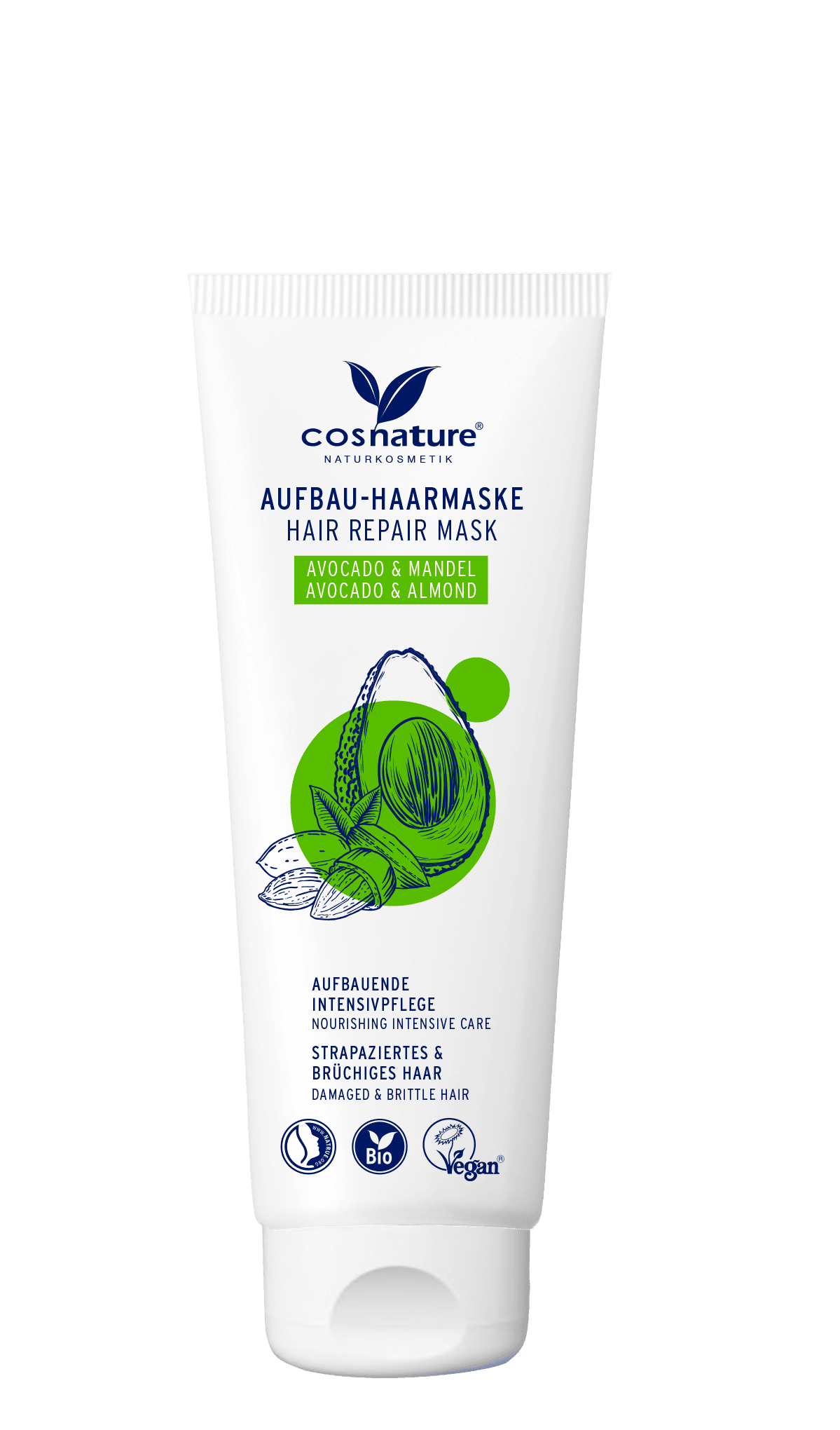cosnature® Aufbau-Haarmaske Avocado & Mandel
