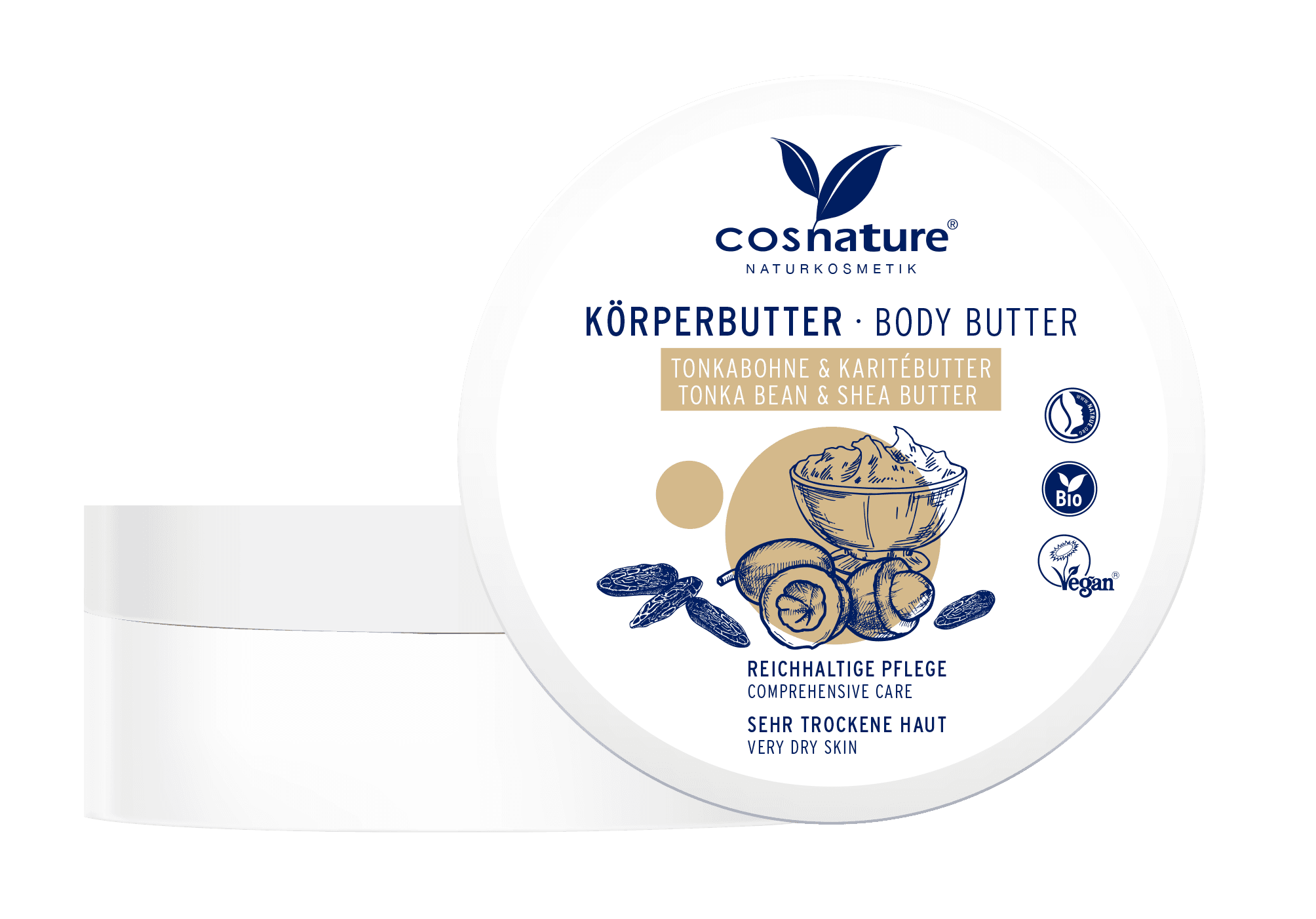 cosnature® Körperbutter Tonkabohne & Karitébutter