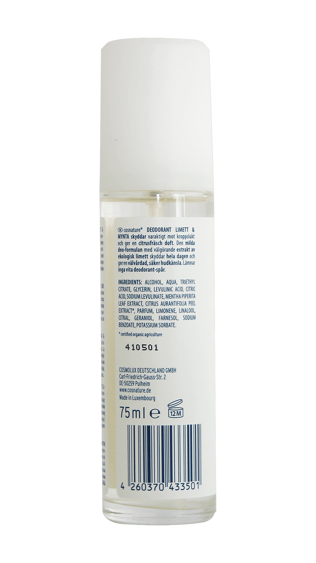 Produktbild cosnature® Deo Spray Limette & Minze 2 von 3
