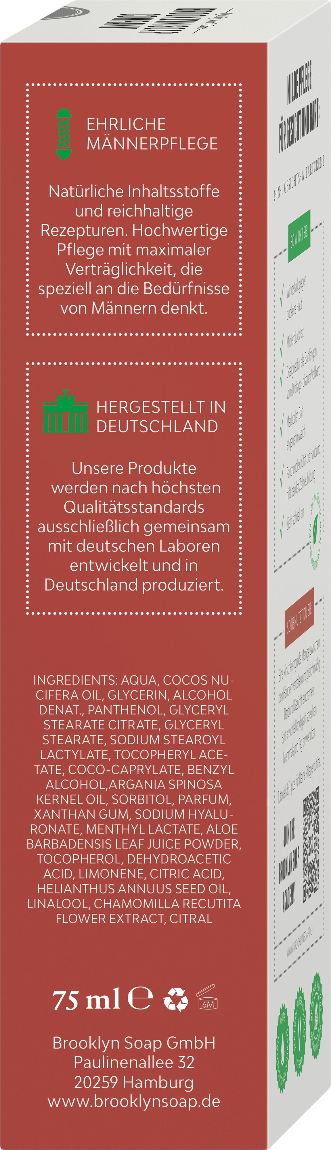 Produktbild BROOKLYN SOAP COMPANY 2-in-1 Gesichts-&Bartcreme 3 von 5