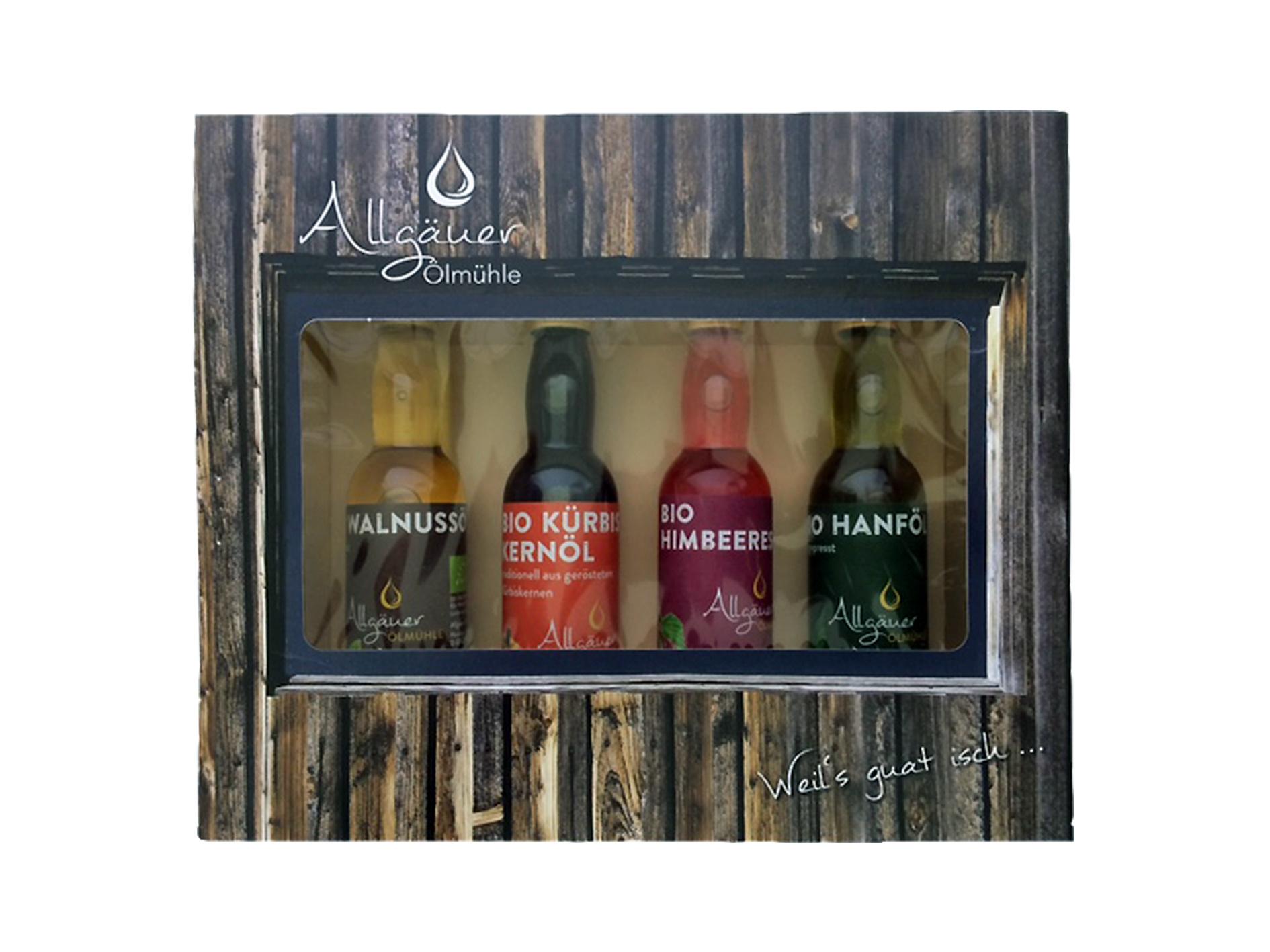 Allgäuer Ölmühle Bio Genießerbox 4x 40ml