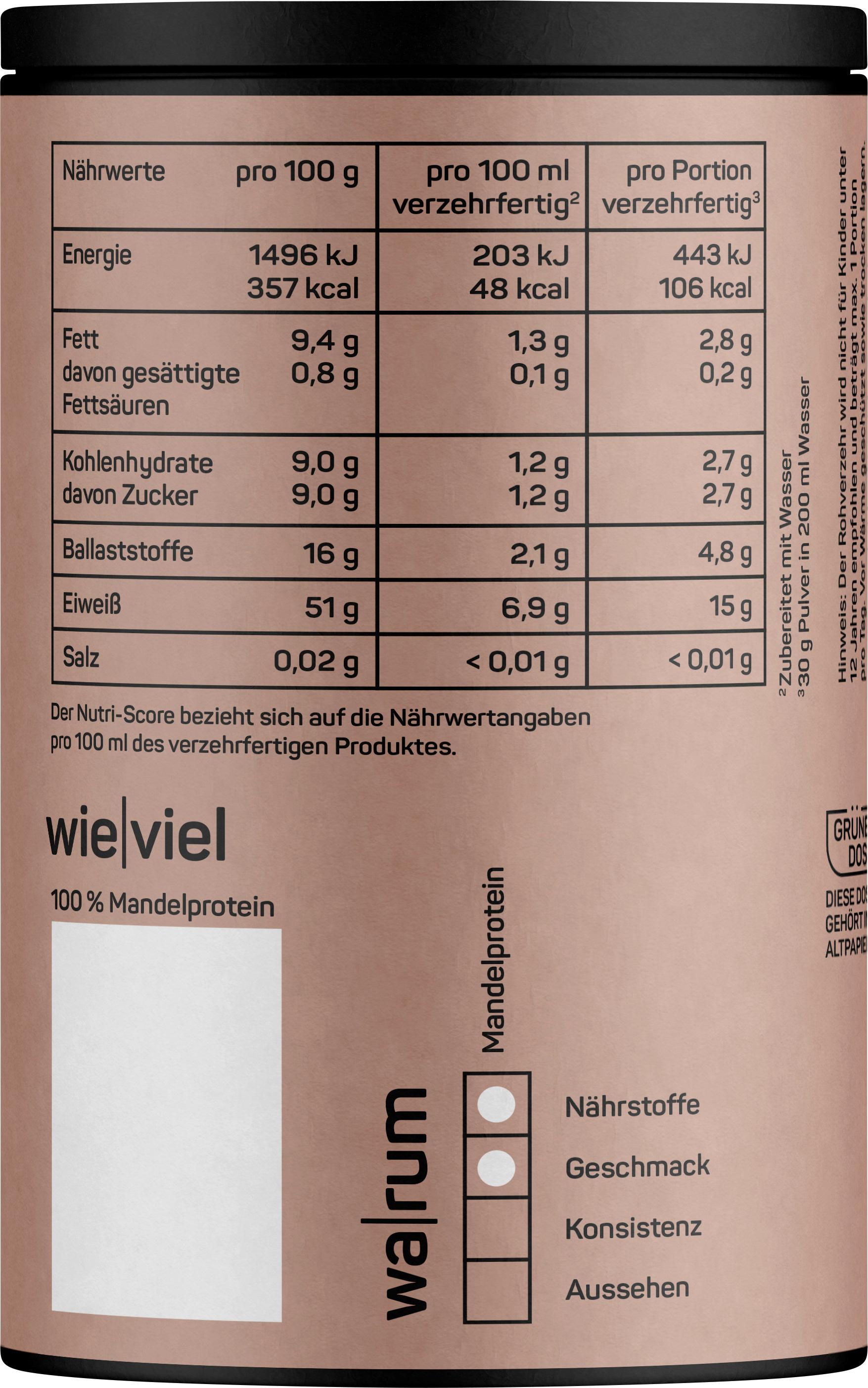 Produktbild NADURIA Bio Mandelproteinpulver 3 von 6