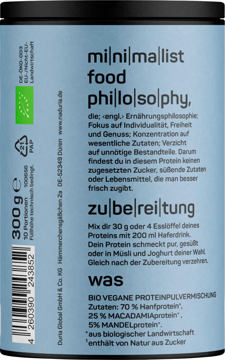 Produktbild NADURIA Bio Protein Vegan Pur 2 von 7