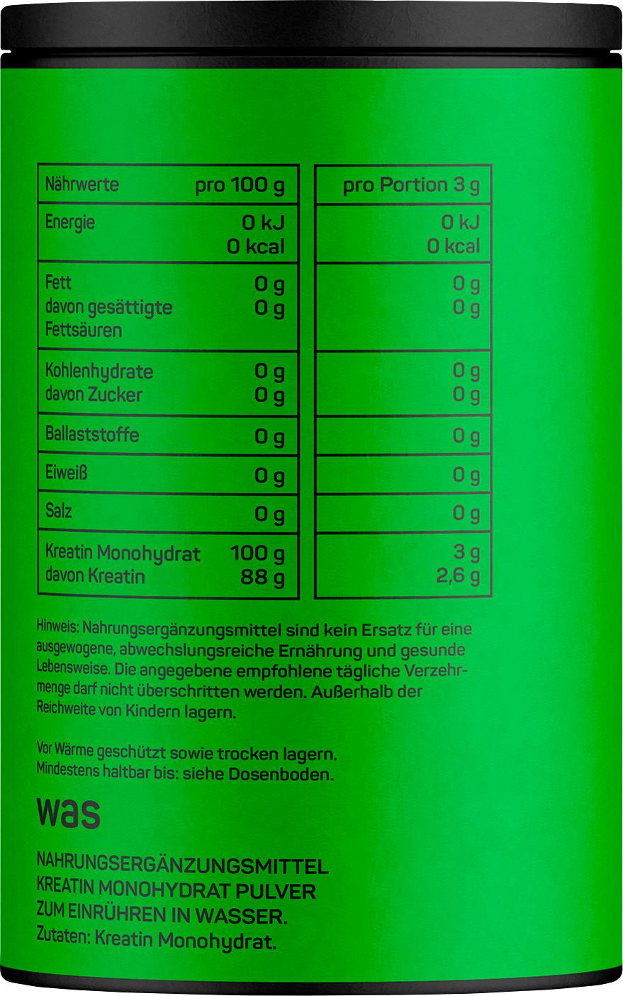 Produktbild NADURIA Creatine Premium Monohydrate vegan neutral 3 von 4