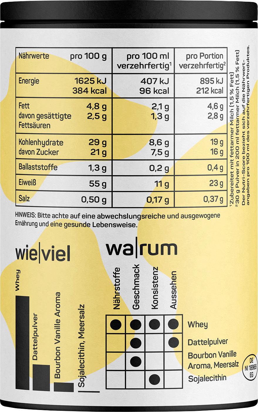 Produktbild Naduria Whey Protein Shake Bourbon Vanille 3 von 3