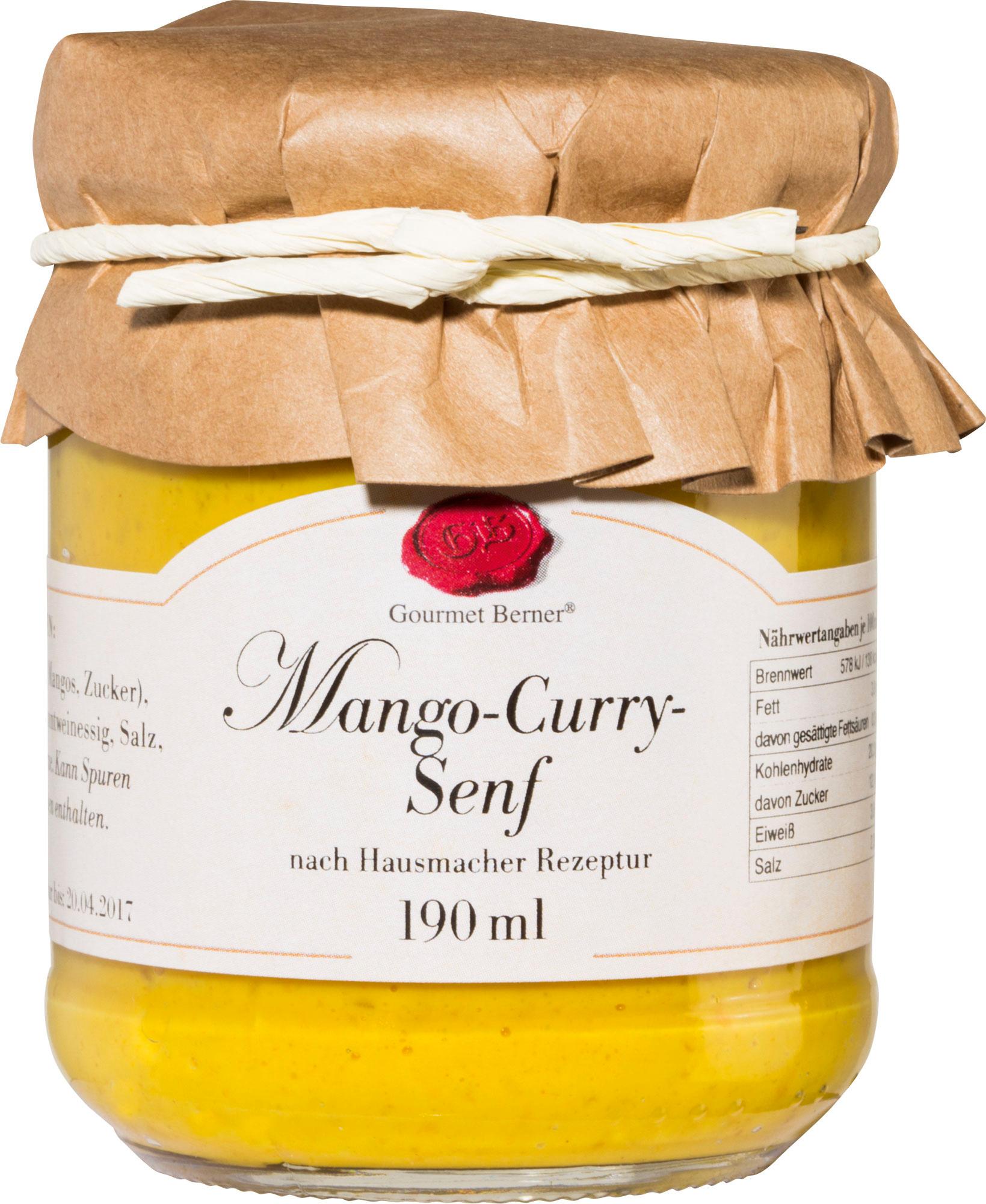 Gourmet Berner Senf Mango&Curry