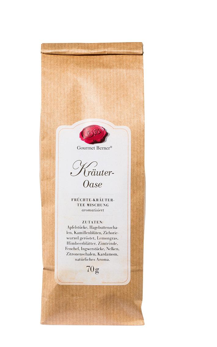 Gourmet Berner Kräuter Oase Früchte-Kräutertee-Mischung