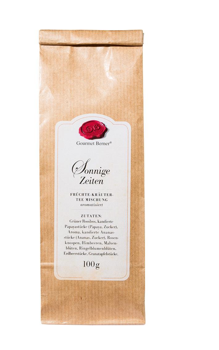 Gourmet Berner Sonnige Zeiten Früchte-Kräutertee-Mischung