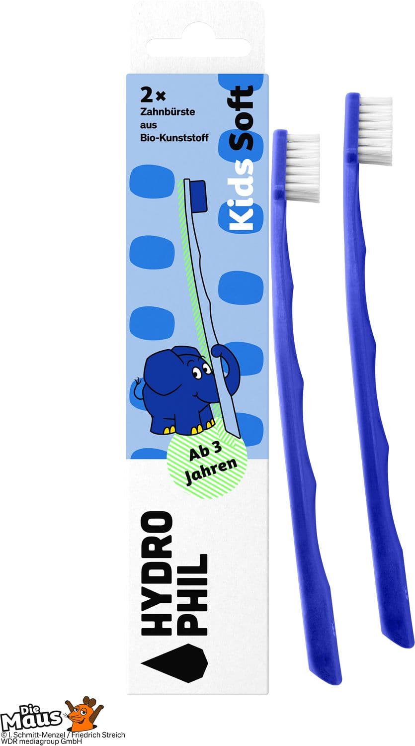 HYDROPHIL KIDS Biokunststoff Zahnbürste Der Elefant