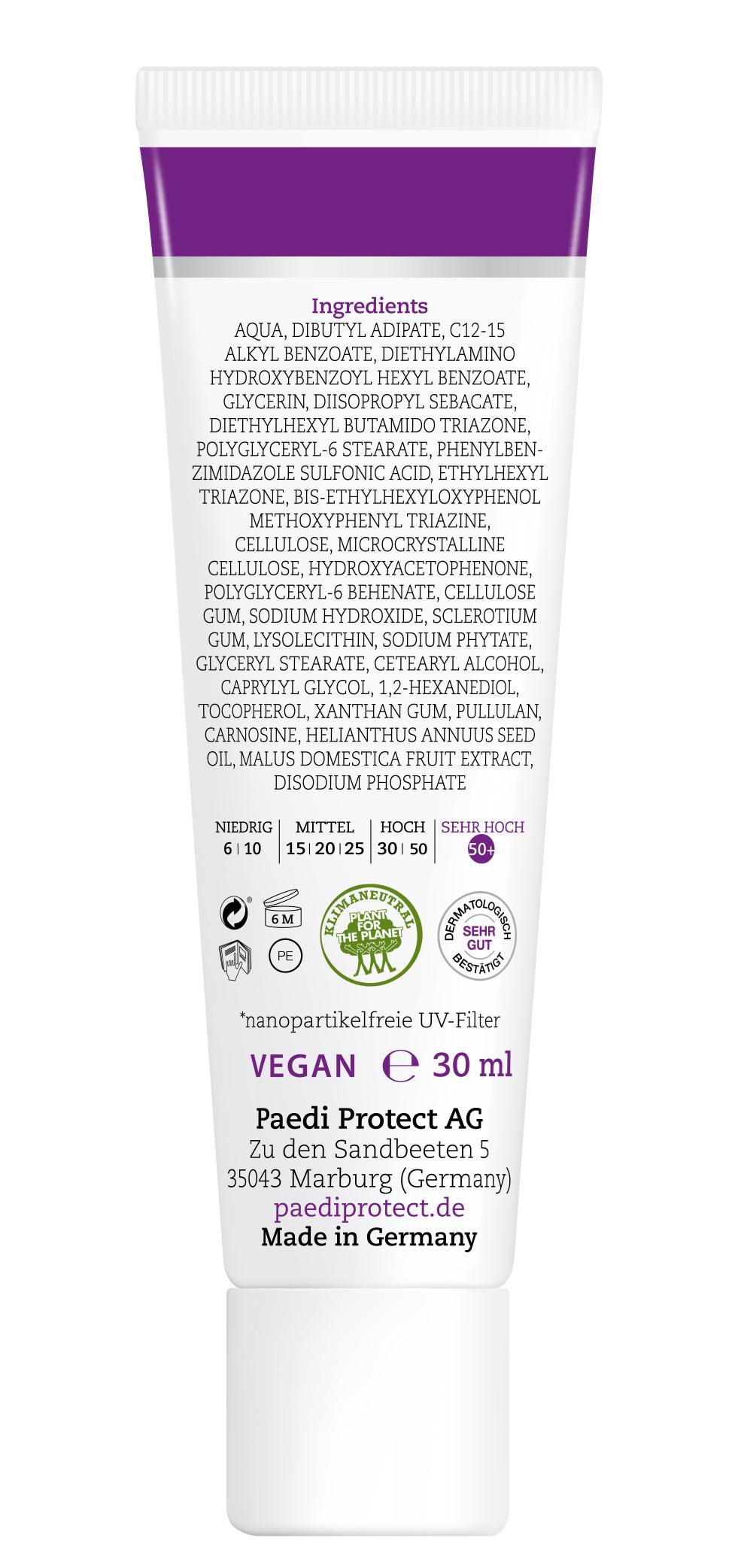 Produktbild PAEDIPROTECT Gesichtssonnencreme LSF 50+ 3 von 4